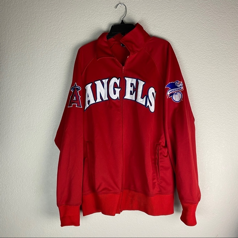 Anaheim Angels Stitches Jacket Mens Size Large
